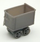 Mining Cart  push Type  Ho Scale 1 87  Quantity 10  Gray Color  Resin Print 