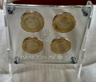 2026 Mexico Fifa Mundial  20 Pesos Lote 4 Pc In  Acr  lico  Diplay Color Silver