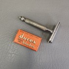 Vintage Gillette De Safety Tech Razor Ball End  c4  1957 W blades