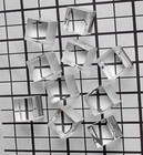 10 Pcs 1    X 1  X 1  Square Clear Acrylic Plexiglass Lucite Rod Cubes Pegs 1 Inch
