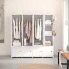 Portable Wardrobe  Space Saving Modular Plastic Cupboard With Doors