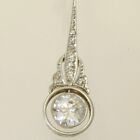 2 2ct Art Deco Vintage Style Diamond Drop Dangle 14k White Gold Finish Earrings