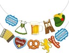 2pc germany  Oktoberfest garden Decoration banner  Bunting Garland 13 78 X 7 09 