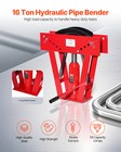 Uimoso Hydraulic Pipe Bender 16 Ton Manual Pipe Bending Tool With 8 Dies