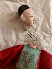 10    Antique Asian Chinese Male Opera Doll Ornate Embroidered Clothing Tlc