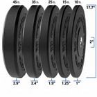 260 Lb  Chicago Extreme Bumper Plate Set