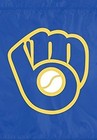 Milwaukee Brewers Premium Garden Flag Banner  12 5x18 Inch  Embroidered   