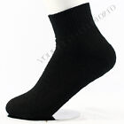 9-11  10-13 Athletic Ankle Socks Anklet Cotton Black Socks Gym Mens Women