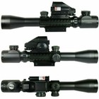 3-9x40 Rifle Scope Mil-dot With Holographic 4 Reticle Sight   Red Laser