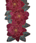 Designer Floral Table Runner Beaded Table Runner Christmas Tableware 13x36 In