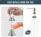 Diy Stainless Steel Sink Soap Dispenser Kitchen Hand Liquid Pump Bottle Tube Kit