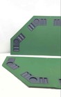 Green Black Octagon 8 Player Poker Folding Table Top With Carrying Case