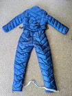 Womens  Teens  Kids  Retro Style One Piece Gaper Ski Snow Suit size Small  Blue