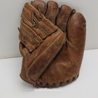 Hutch 40l Split Finger Baseball Glove Brown Leather Vintage