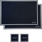 New Pvc Rubber Bar Service Mat Spill Mat For Counter Top  Non Slip - 18  X 12 