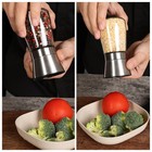 Salt And Pepper Grinder Set Refillable  Salt Pepper Grinder Shaker Stainless S