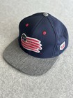 New England Revolution Mls Soccer Adidas Hat Cap Blue Gray Flag Snapback Youth
