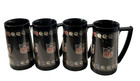 Vintage 1970 s Nfl Football Thermo Serv Cup Mug 16 Oz  Set Of 4