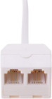 Telephone Splitters rj11 6p4c Duplex Wall Jack Adapter Dual Phone Line Splitter 