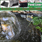 4 8 Mil Thickness Black Durable Flexible Pond Liner Rubber Pvc Pool Landscaping