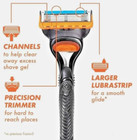 Gillette Fusion5 Power Razor Blade Refills  8 Count Lubrastrip Comfortable Shave