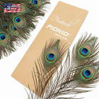 Piokio 30 Pcs Peacock Feathers In Bulk 10-12 Inch 25-30 Cm  Bulk For Diy  Craft