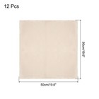 12pcs Cloth Napkins Champagne Gold Satin Table Napkins Polyester 20 x20 