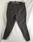 Tuffrider Men s Patrol Riding Breeches Charcoal Gray Equestrian Tag 36 Fit 34x27