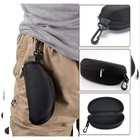 2-pack Eye Glasses Case Box Sunglasses Protector Hard Zipper Belt Clip Portable