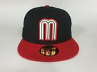 New Era Mexican National Baseball Team Black Red 2tone Mexico 59fifty Fitted Cap