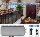 Baby Safety Stair Net - 180x32 Inch - Indoor outdoor  black 