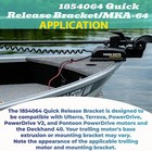 Composite Quick Release Bracket For Minn Kota Ulterra Powerdrive Pontoon Terrova