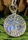 Tree Of Life Necklace Irish Scottish Wiccan Celtic Ladies 925 Pendant W chain