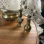 Vintage Solid Brass Lot 11 Piece  In Good Shape Just Needs Polished