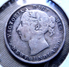 Newfoundland 1894 Twenty 20 Cents Silver Coin