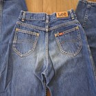 80 s Vintage Lee Pleated Jeans Kids 14 Slim Usa Straight Leg Denim Union Grunge