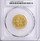 Turkey Ah 1203 Year 15  1803  Gold Zeri Mahbub Km-523 Pcgs Ms-63