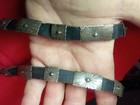 Vintage 27  Sterling Silver Native American Navajo Sunburst Concho Hat Band Belt