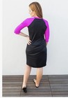 Women s Swim Dress Upf 50  Sun Protection  3 4 Sleeve Active Bathing Suit-size S