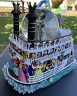 Disney Snow Globe Steamboat Willie On Riverboat Liberty Belle Disneyland 