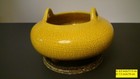 Chinese Porcelain Incense Bouner In Chanterelle Yellow   3059 