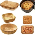 New Air Fryer Disposable Paper Liner Non-stick Baking Oil-proof Liners Square