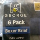 George Men s 6 Pack Boxer Briefs Size L 36-38 Odor Control Moisture Wicking