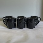 Set Of 6 Fenwick By Dinex Carlisle Black Insulated Coffee Mug Cups 8 Ounces