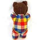 Extremely Rare 12  Vintage Eden Plaid Stuffed Bear N y  Usa Animal Plush
