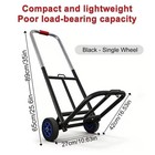 Folding Stair Climbing Cart Adjustable Handle Portable Utility Wagon Moving