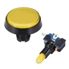 Arcade Game 60mm Round 12v Led Illuminated Push Button Switch Ye Color  Yellow