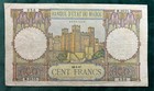 100 Francs  Banque D     tat Maroc  24-1-47  -  Morocco Banknote