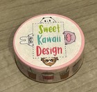New Sweet Kawaii Design Pink Coffee        Washi Tape Roll 15 Mm Skd