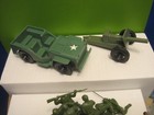 Giant Lot Tim Mee Toys 55  Army Air Force   Jeep Cannon Plastic Toy Soldiers